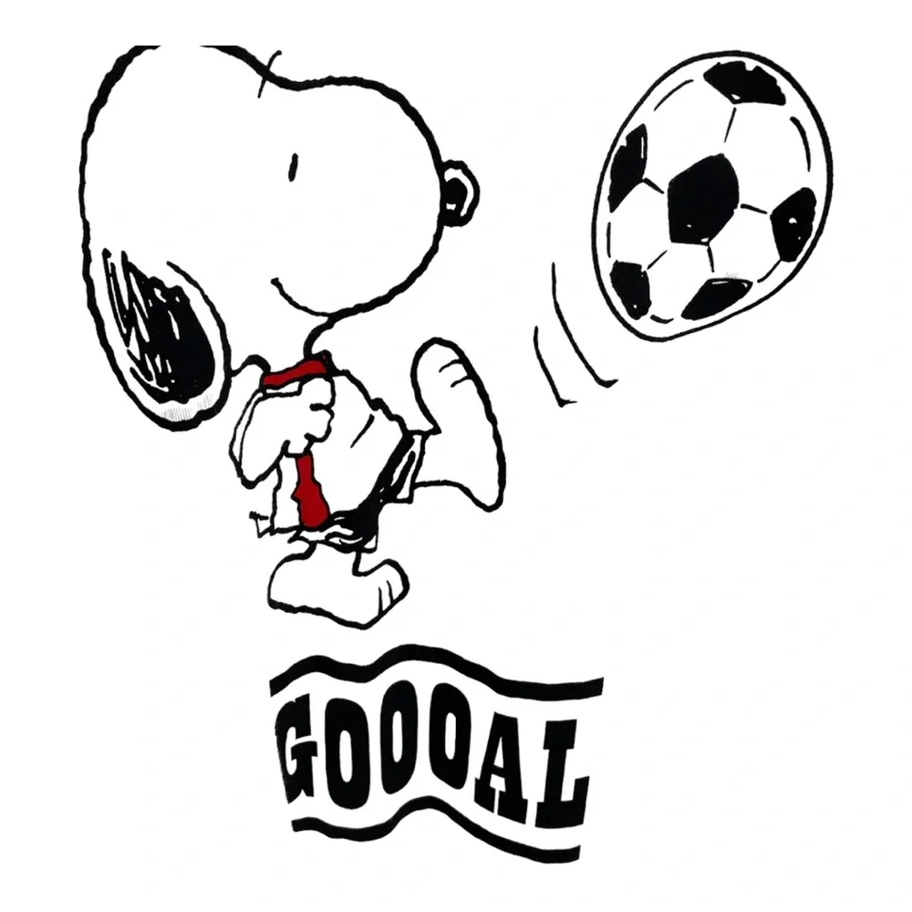 Levi’s X Peanuts heavyweight tee with Snoopy soccer graphic